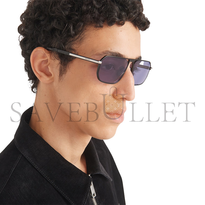 Pra*a iconic metal plaque sunglasses spra53